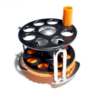 Катушка Pelengas комбинированная с нержавеющим кронштейном с боковым выходом линя 65 мм