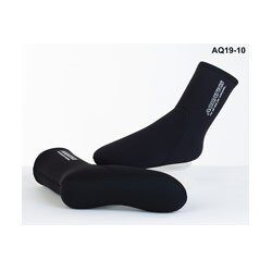 Носки Aquatics 3 мм нейлон/плюш, эластичная манжета, компрессионная подошва (мокрые)