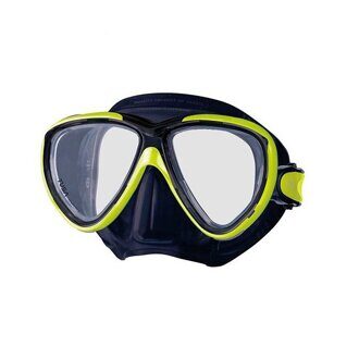 Маска Tusa Freedome One черный силикон, Yellow